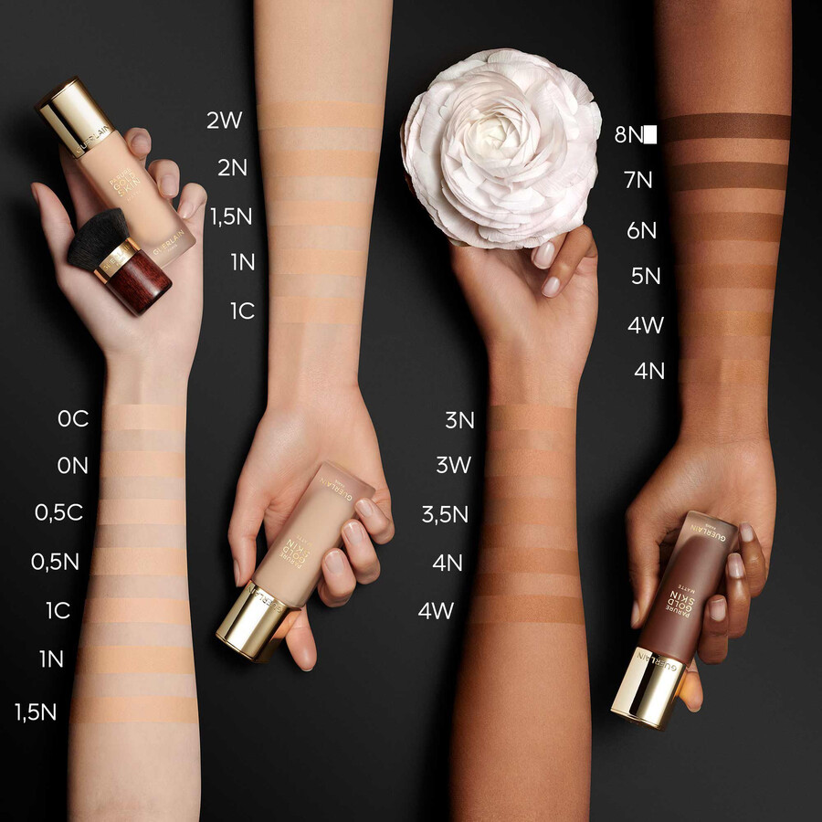 parure gold skin matte ⋅ no-transfer high perfection foundation - 24h care wear ⋅ guerlain