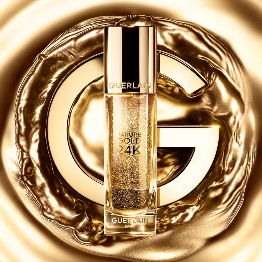 parure gold 24k ⋅ radiance boosting perfection primer - 24h hydration ⋅ guerlain